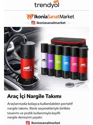 ikonia Araç Içi Nargile Seti