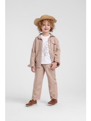 Escabel Erkek Bebek Pantolonlu Takım 1-5 Yaş Bej