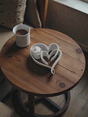 Aktastore Sevgililer Günü Özel Kalp Figürü Tealight Hediyeli