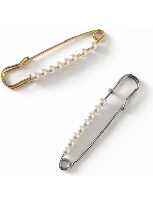 New Obsessions 2 Adet Incili Iskoç Yaka- Eşarp-Pantalon Iğnesi