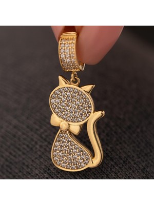 Hakan Mücevherat Kedi Kolye Ucu 14 Ayar Altın