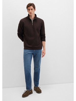 Mavi Milan Street Puslu Koyu Mavi Jean Pantolon 0081088217