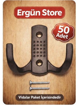 Ergün Store Noktalı Portmanto Vestiyer Duvar Dolap Elbise Askısı Krom Metal Mobilya Kapı Askılığı Askılık (50 Adet)