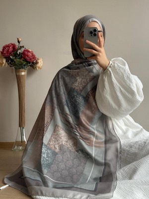 Qalortex Scarf Etro Desen Şal-Vizon
