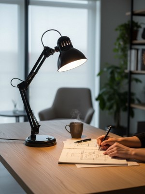 Renk Yapı Rüyası Akrobat Yaylı Ayarlanabilir 360 Derece Hareketli Çalışma Masa Lambası Mühendis Lambası