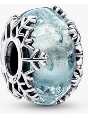 missamori Buz Mavisi Kar Tanesi Murano Charm