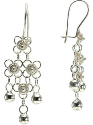 Normadia El Işi Telkari Üç Sıra Kişniş Küpe Şık ve Zarif Takı Seçeneği