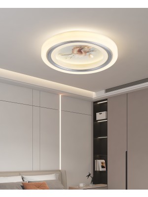 Apliqa Greer Beyaz Plafonyer LED Avize