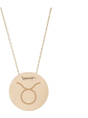 Hakan Mücevherat Boğa Burç 14 Ayar Altın Kolye