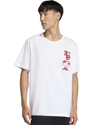 Adidas Gfx T Erkek Günlük Tişört KE0102 Beyaz