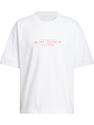Adidas Anted Wo5 Tee Erkek Basketbol Tişörtü KF8975 Beyaz