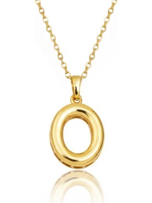 Hakan Mücevherat O Harfi Balon Model 14 Ayar Altın Kolye