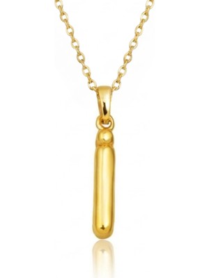 Hakan Mücevherat İ Harfi Balon Model 14 Ayar Altın Kolye