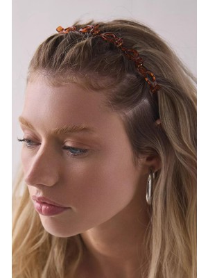 New Obsessions Kahverengi Saç Bükücü Taç Saç Bandı