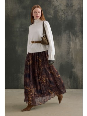 HE-QA Kraşlı Bohem Şifon Etek