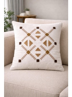 Onaltı Tekstil Punch Kırlent Kılıfı 2 Adet