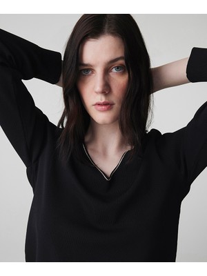 İpekyol Strass Taş Şeritli Triko IS1260050073001