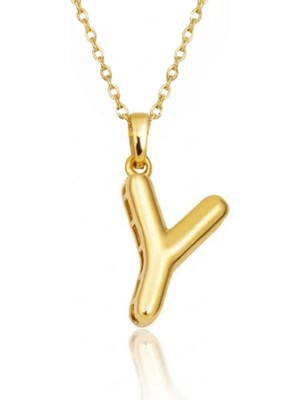 Hakan Mücevherat Y Harfi Balon Model 14 Ayar Altın Kolye