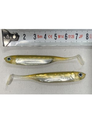 Özbience 8 cm Flash Silikon Bal Sarısı Balık Yemi, Yumuşak ve Çekici Tasarım