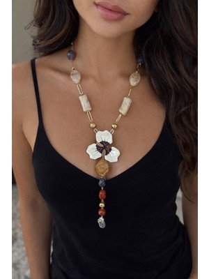 New Obsessions Naturel Çiçek Kolye