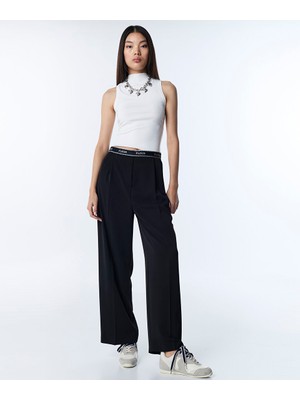 Twist Sloganlı Wıde Leg Pantolon TS1260003139001