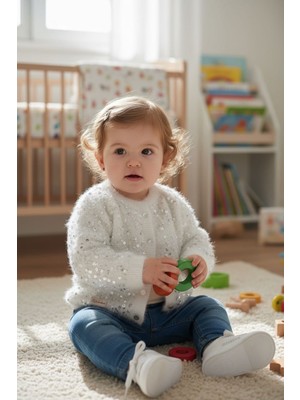 Pullu Bebek Hırkası