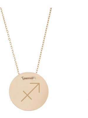 Hakan Mücevherat Yay Burç 14 Ayar Altın Kolye