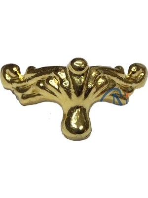 Köşe Etekli Sandık Ayağı, Kutu Ayak 1,5 cm - Sarı