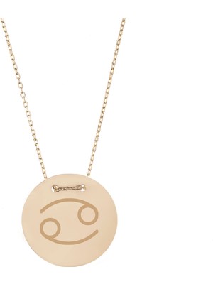 Hakan Mücevherat Yengeç Burç 14 Ayar Altın Kolye