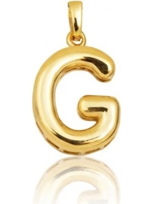 Hakan Mücevherat G Harfi Balon Model 14 Ayar Kolye Ucu
