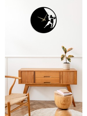 Numa Concept Tango Dans Mdf Duvar Dekorasyon Lazer Kesim Duvar Saati 32X32 cm