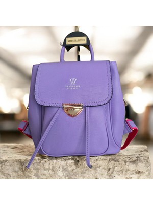 Valentina Victoria Hakiki Deri Yumuşak Orta Boy Genç Kız Sırt Çantası.