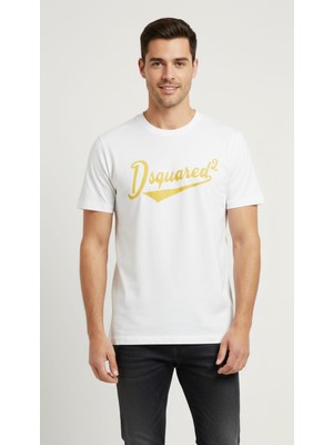 Dsquared2 Bisiklet Yaka T-Shirt