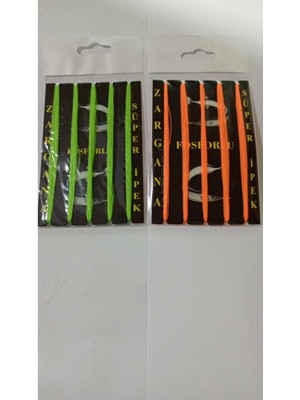 Özbience Renkli 5'li Ipeği Set, Glowlu Zargana, Turuncu ve Yeşil Seçeneklerle