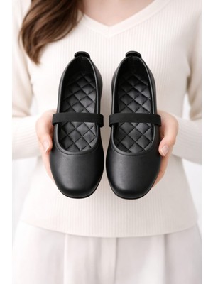 Slipcat Lastikli Babet Hafif Rahat Taban Ortopedik Kadın Anne Ayakkabısı Iş Ofis Günlük