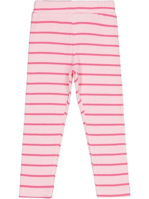 Civil Girls Pembe Çizgili Tayt Kız Çocuk 2-3 Yaş Regular Kalıp Günlük Kullanım İçin