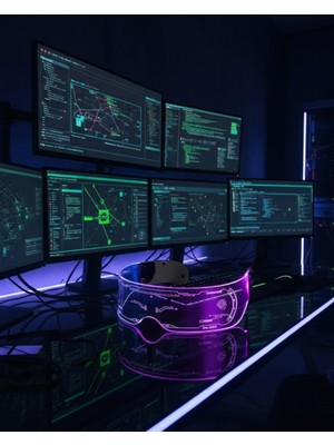 Teknodayım Çok Renkli LED Parti Gözlüğü Ergonomik ve Hafif Tasarım