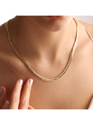 Normadia Şık ve Dayanıklı 50 cm Kalın Arpa Kolye, Modern Tarzınıza Zarif Dokunuş