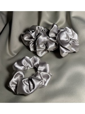 İnura Global 6 Lı Saten Saç Tokası Seti - Saçı Kırmaz, Iz Yapmaz - Gümüş