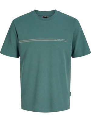 Jack & Jones Jack Jones Erkek Kabartma Yazı Desenli Tişört 12289936