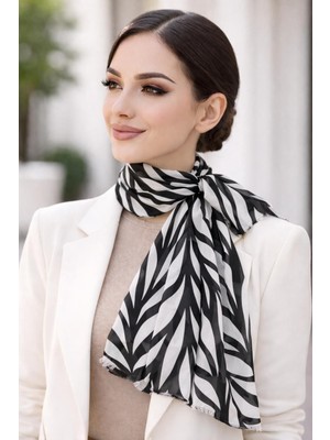 Hayalet Yaprak Desenli Pamuk Dokuma Tülbent Şal – Ince, Hafif ve Yumuşak Dokulu Kadın Şal