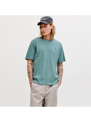 Jack & Jones Erkek Logo Nakis Islemeli Tisört - Paulos