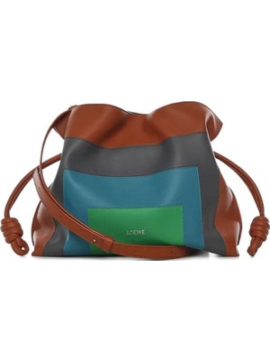 Loewe Orta Boy Flamenco El Çantası, Landscape Modeli, Clutch Çanta, Deri Çanta