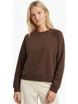 Rays Kahve Bisiklet Yaka Sweat 8277A