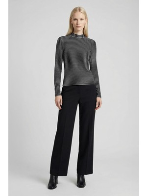 Rays 8374A Yarım Boğaz Çizgili Badi Siyah