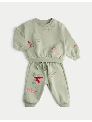 Marks & Spencer Nakışlı Çocuk Takım (0-3 Yaş)