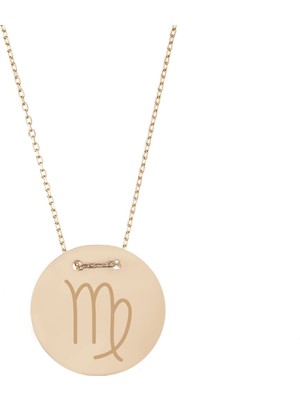 Hakan Mücevherat Başak Burç 14 Ayar Altın Kolye