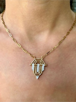 Normadia Şık ve Zarif Kadın Altın Tonlu Çelik Kolye, Günlük Kullanım Için Ideal