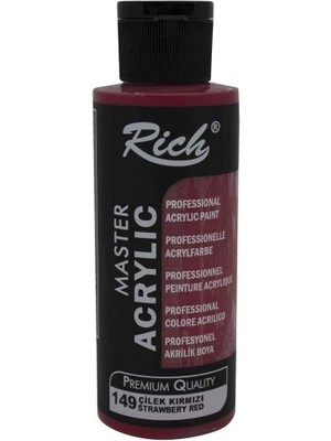 Rich Akrilik Boya Master 120 cc Çilek Kırmızı 120-149