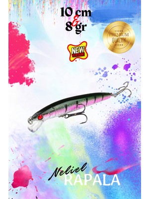 Özbience 10CM 8gr Minnow Sahte Balık Yemi, Spin, Levrek, Lüfer, Çupra, Kefal, Turna